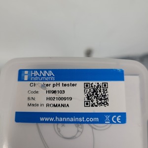 เครื่องวัดค่า pH ยี่ห้อ Hanna Instruments รุ่น HI98103 พร้อมหัววัดแบบเปลี่ยนได้ ความละเอียด 0.1 มือสอง - Product Image 2