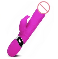 Vibrador de Conejo con Forma de Pene Simulado, Masturbador Femenino, Juguete Sexual Recargable para Orgasmos Intensos
