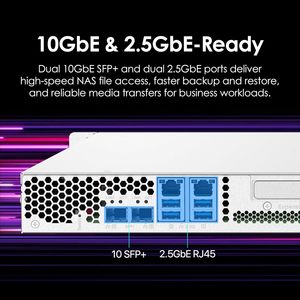 Serveur NAS en rack Ts-432pxu-rp-2g 1,7 GHz avec ports 10 GbE SFP+ et 2,5 GbE, alimentation redondante pour les environnements informatiques des PME - Product Image 6
