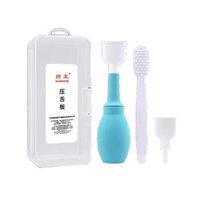 ชุดไม้กดลิ้นแบบไขว้ สีขาว วัสดุแข็ง สำหรับผู้ใหญ่และเด็ก พร้อมกล่องเก็บ - Product Image 1