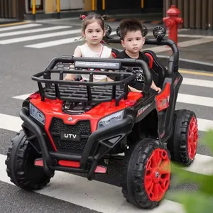 New model kids electric ride on cars 2 seater with one by one remote control kids rc electric car for children