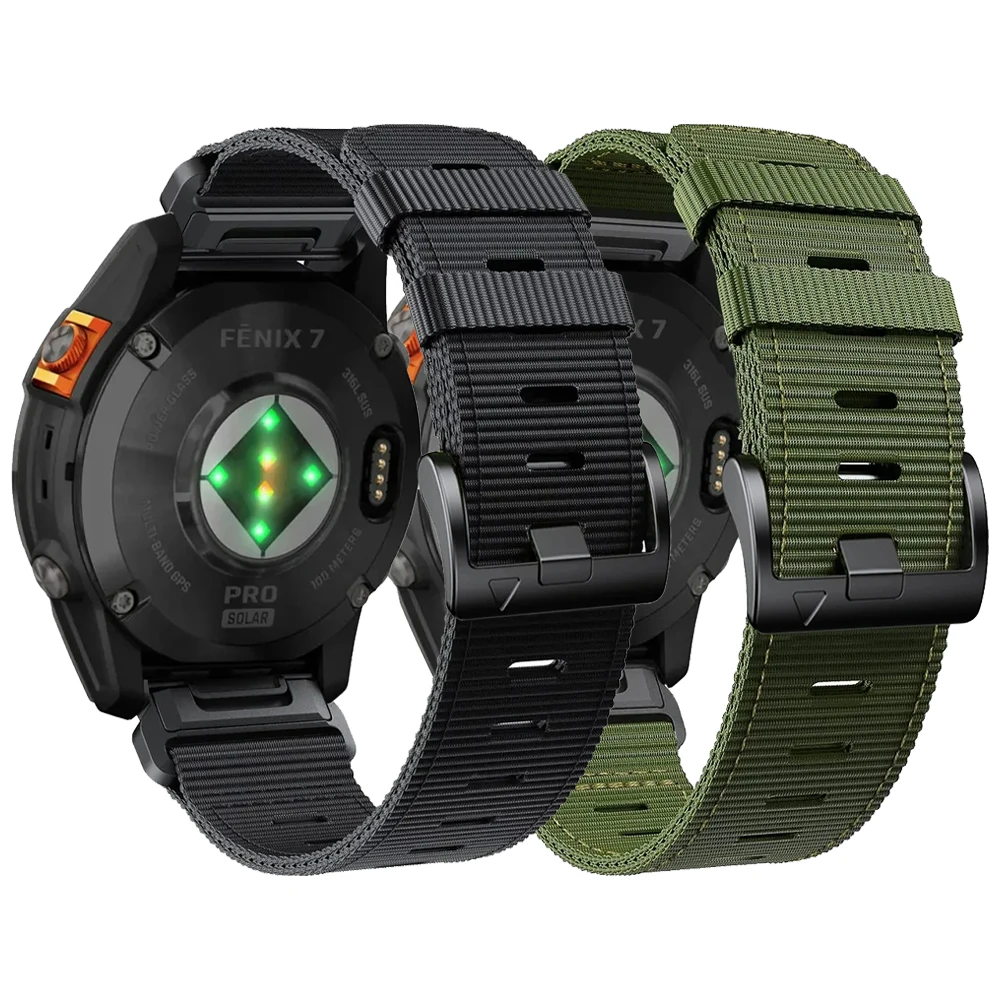 QuickFit Nylon 22mm 26mm Band For Garmin Fenix E 8 47mm 51mm 7 7X 6 6X 5 5X Plus Strap For Garmin Enduro 3/Epix Pro Gen Bracelet