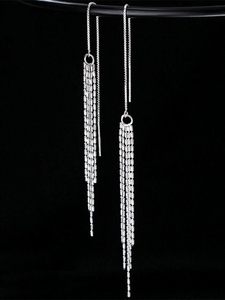 FY-EX159 Orecchini Pendenti in Argento Sterling S925, Accessori per Orecchie alla Moda, Produzione all'Ingrosso - Product Image 2