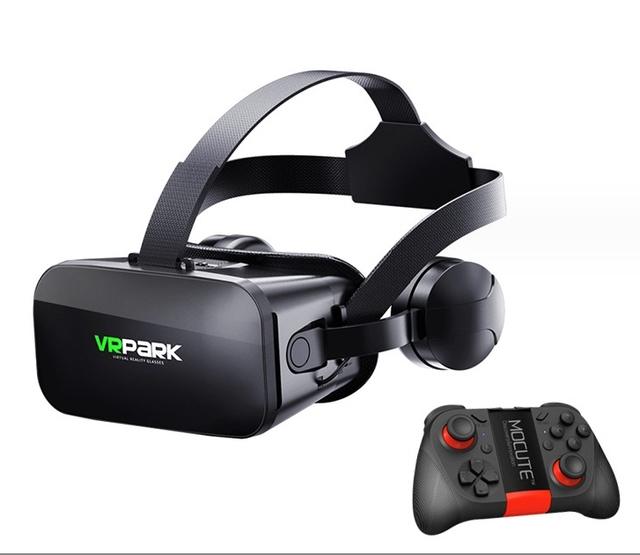 VRPARK J20 VR Glasses Virtual Reality 3D Glasses Helmet With HIFI Stereo Headset for 4.7-6.7 Inch Smart Phone for Film Games