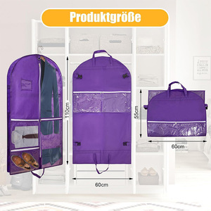Bolsa de Trajes de Baile Personalizada Beckon para Niños, de Tela No Tejida, con 3 Bolsillos con Cremallera, Plegable y <span class=keywords><strong>a</strong></span> Prueba de Polvo - Product Image 2