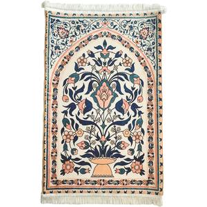 Tappetino da <span class=keywords><strong>Preghiera</strong></span> Musulmano di Alta Qualità con <span class=keywords><strong>Guida</strong></span> alla <span class=keywords><strong>Preghiera</strong></span>, Super Morbido, con Cuscino per le Ginocchia, Design con Testo Islamico per il Ramadan - Product Image 4