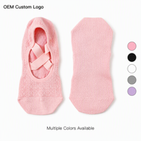Chaussettes de yoga en maille respirante pour femmes, antidérapantes, extensibles, pour studio et sport, fabrication OEM, étiquette privée, design personnalisé