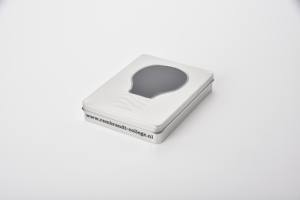 Premium Modern Style Rectangular Window Tin <b>Metal</b> Box with Offset Printing for Holiday Souvenir and Gift Packaging 208X138X45 - Product Image 3