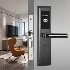 Smart Hotel Lock Indoor Wooden Door Induction Swipe Magnetic IC Card Lock