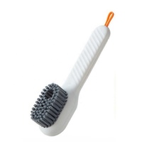 Brosse de nettoyage de chaussures en gros avec distributeur de liquide, brosse à chaussures à poils doux, boîte à savon, outil de lavage de baskets, fournitures pour vêtements