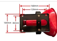 Feux stroboscopiques industriels LED 50W avec klaxon d'urgence, lumière rouge clignotante, système d'alarme à télécommande