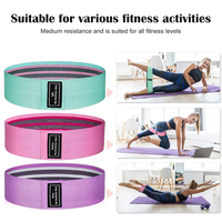 Bandes de Résistance en Tissu Personnalisables avec Logo pour Fessiers – Lot de Bandes de Fitness Antidérapantes pour Hanches, Idéales pour l'Entraînement – Vente en Gros