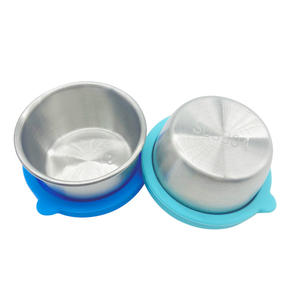 ถ้วยซอสสแตนเลสกันรั่วแบบขายส่ง พร้อมฝาปิดขนาดเล็ก ภาชนะใส่อาหารแบบใช้ซ้ำได้ ภาชนะใส่น้ำสลัดซิลิโคน - Product Image 4