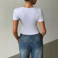T-shirt sans manches en tricot uni à col en V, style européen et américain, coupe ajustée, pour femme