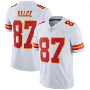 Chất Lượng Cao Mens Dành Cho Người Lớn Bóng Đá Mỹ Jersey Màu Đỏ Mahomes 15 Khâu Jersey Kho - Product Image 5