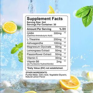 Productos sanitarios de alta calidad Gaba Drops Bebida de ácido gamma-aminobutírico Suplemento de relajación del sueño Gaba L-teanina Gotas líquidas - Product Image 2