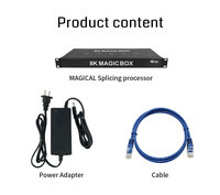 Contrôleur de mur vidéo HDMI 4K/8K 1 entrée 6 sorties, disposition irrégulière, stockage 64 Go, 10 couches PIP, RS232 pour affichage numérique et exposition