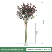 Tanaman Eucalyptus Buatan Komprehensif, Daun Eucalyptus Palsu untuk Dekorasi Rumah, Pesta, dan Pernikahan