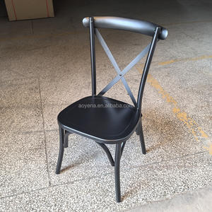 Vente en gros bon marché chaise de mariage de luxe durable chaise à dossier croisé noir pour <span class=keywords><strong>la</strong></span> <span class=keywords><strong>location</strong></span> d'événements - Product Image 5