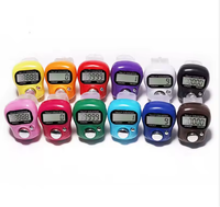 Compteur manuel multifonctionnel en plastique coloré, mini-compteur à doigt, compteur de points, vente en gros