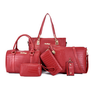 Nuevos Bolsos de Mano de Lujo a la Moda, Juego de 6 Piezas, Bolsos de Mano a Cuadros para Mujer, Bolso de Hombro Femenino, Bolso Cruzado para Viajes y Compras - Product Image 4