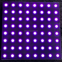 Piste de danse interactive à LED RGB avec indice de protection IP65, éclairage matriciel, contrôle DMX512, Ra80, garantie de 2 ans, location pour fêtes et événements