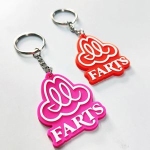 OEM Custom Logo Embossed 2D 3D UV Printed Rubber Soft PVC <b>Keychain</b> <b>Personalized</b> Promotional Keyring - Product Image 4