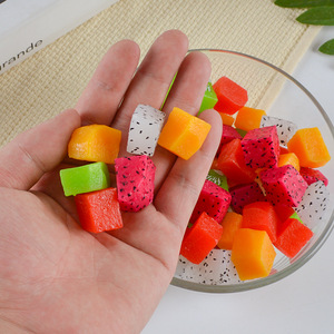 Accessoire de simulation de fruits, <span class=keywords><strong>production</strong></span> de bricolage de modèle de kiwi et de fruit du dragon, appariement simulé de smoothie de salade de tarte aux fruits - Product Image 3