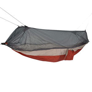 Hamaca para acampar al aire libre portátil de nailon 2020 con doble árbol plegable con mosquitera - Product Image 1