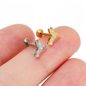 Pendientes de paloma de la <span class=keywords><strong>paz</strong></span> de aleación de titanio, accesorios para piercing corporal para hombres <span class=keywords><strong>y</strong></span> mujeres, pendientes que simbolizan la <span class=keywords><strong>paz</strong></span>, exquisitamente elaborados - Product Image 6