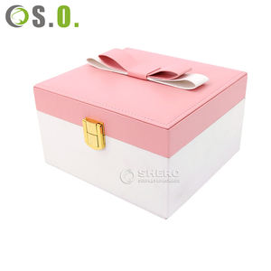 Custom Logo PU Leather jewelry <b>box</b> <b>Ring</b> <b>Box</b> Earring Bracelet Luxury Travel Jewelry <b>Box</b> - Product Image 1