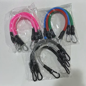 Bandes de résistance élastiques avec crochets pour l'entraînement des jambes, sangles de cheville pour le fitness, équipement de musculation, corde de tension, fabrication Zhejiang - Product Image 1