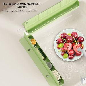 Planche de protection multifonctionnelle en TPR moulé par injection, sans danger pour les aliments, pour éviter les éclaboussures sous l'évier et sur le comptoir, étanche, pour la maison - Product Image 4