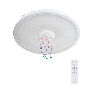 <span class=keywords><strong>Plafonnier</strong></span> intelligent télécommandé, haut-parleur étanche, lampe <span class=keywords><strong>de</strong></span> musique <span class=keywords><strong>de</strong></span> 18 watts à intensité variable, couleur RVB pour <span class=keywords><strong>salle</strong></span> <span class=keywords><strong>de</strong></span> <span class=keywords><strong>bain</strong></span> - Product Image 1