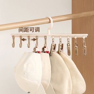 Perchero móvil para sombreros, estante de almacenamiento con ganchos ajustables para dormitorio, organizador de ropa para armario - Product Image 1