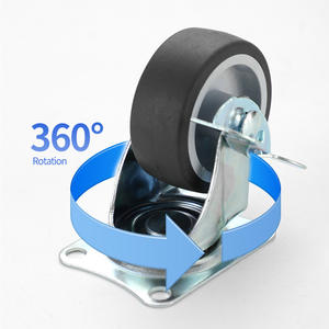 Ruedas giratorias ligeras de 1.5 pulgadas, ruedas industriales resistentes al desgaste, ruedas silenciosas para el hogar de 2 pulgadas. - Product Image 3