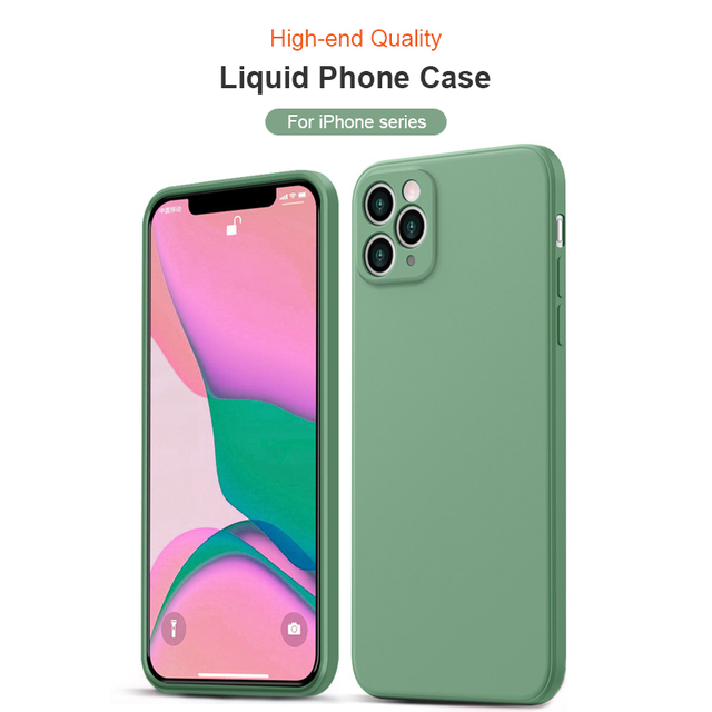 Original Factory Soft Liquid Silicone Phone Case for iPhone 14 13 12 11 Pro Max Xs Mobile Phone Cases