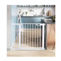 Barrière de sécurité pour enfant, barrière pour bébé, installation facile, clôture transparente en PVC pour animaux domestiques, fixation par pression, sans perçage, barrière de sécurité pour bébé pour les ouvertures de portes intérieures, les escaliers