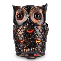 Diffuseur d'huiles essentielles personnalisé en forme de hibou, 7 couleurs de lumières LED, 2 modes de brume, humidificateur silencieux à brume froide de 200 ml avec arrêt automatique en cas de manque d'eau
