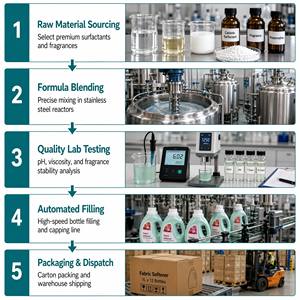 Disponibile in Stock Ammorbidente per Tessuti al Profumo di Fiori 1L, Prodotti per il Bucato, Detersivo <span class=keywords><strong>Liquido</strong></span> Post-Lavaggio, Fornitore all'Ingrosso - Product Image 4