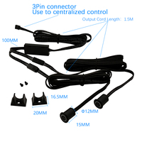 Interrupteur tactile double à commande centralisée 1512, 5V 12V 24V 36V, pour armoire et placard, avec double variateur de lumière, pour éclairage, 8 ans