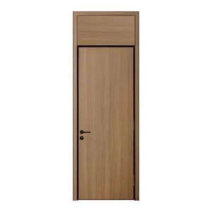 China Quality Supplier Interior Wooden Door Project/Home Use Aluminum Wood Door Custom Aluminum Frame Wood Door