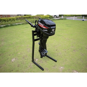 Moteur hors-bord à essence 2 temps 18 CV à arbre court, démarrage manuel, haute qualité, moteur de bateau Hangkai18 2 temps - Product Image 1