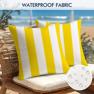 Fodere per cuscini impermeabili DaiRui per esterni, moderne a righe, decorative per mobili da patio, bordo piscina, giardino - Product Image 1