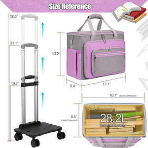BSCI Custom Rolling Coser Machine <span class=keywords><strong>Ruedas</strong></span> caso Bolsa Rolling Craft Bolsas Profesor Bolsa <span class=keywords><strong>con</strong></span> <span class=keywords><strong>Ruedas</strong></span> - Product Image 2