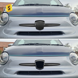 Shasha ป้ายคาร์บอนกรอบตัดอุปกรณ์เสริมภายนอกคาร์บอนไฟเบอร์สําหรับ Abarth 595 Fiat <span class=keywords><strong>500</strong></span> - Product Image 3