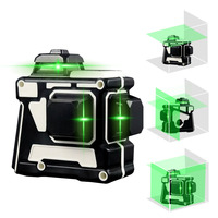 Niveau mural laser L 12 avec support de nivellement automatique Niveau laser 3D Outil de ligne Faisceau vert en gros Croix lumineuse forte bleue
