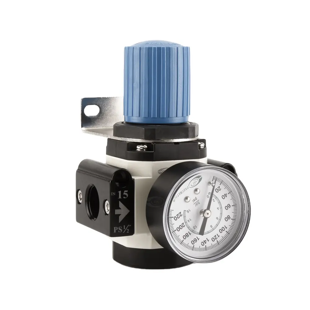 Válvula reguladora de pressão pneumática, regulador de ar para tratamentos de ar, 1/4g 1/8g