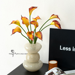 Chất Lượng Cao Nhân Tạo <span class=keywords><strong>Calla</strong></span> <span class=keywords><strong>Lily</strong></span> Đám Cưới Trang Trí Nội Thất Cảm Ứng Mềm Mại Phong Cách Keo Gắn EVA Hoa Cầm Tay Ngày Valentine - Product Image 3