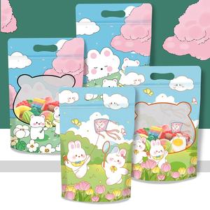 Pochette debout personnalisée imprimée Sac à pain toast perforé en plastique PET transparent de qualité alimentaire recyclable avec gravure - Product Image 6